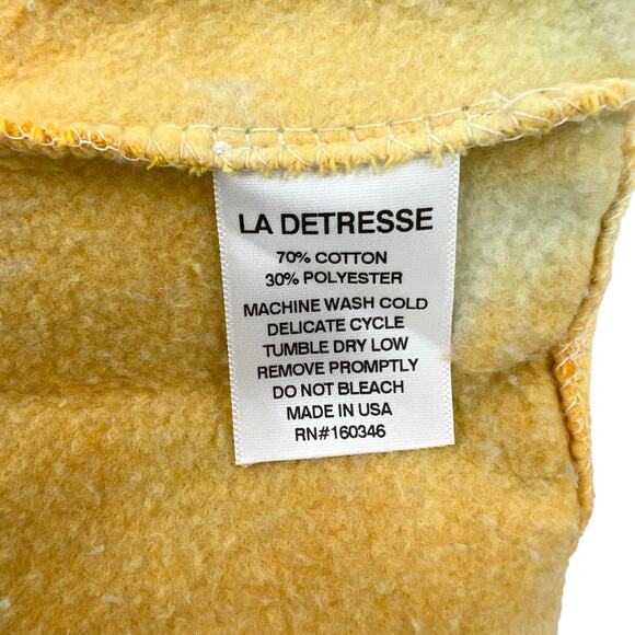 La Detresse Revolve Womens Tropical Pullover Tie Dye Fleece Sweatshirt Medium M - Picture 10 of 11